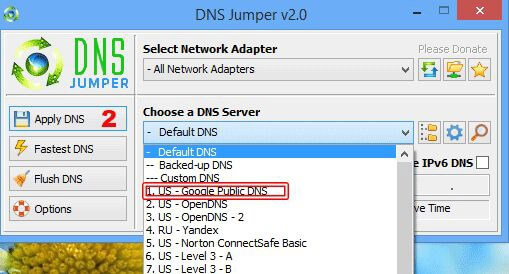 DNS Jumper bảo vệ người dùng trước mối nguy hiểm trên internet