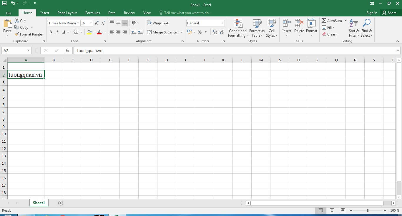 Bảng tính Excel
