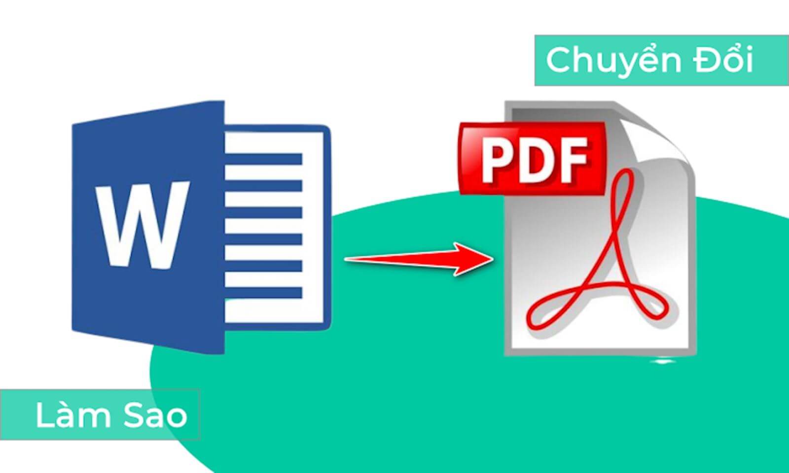 Có nhiều cách để chuyển file word sang dạng pdf