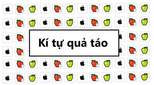 Tổng hợp kí tự quả táo 🍏 🍎 – Cách đổi tên game kí tự quả táo