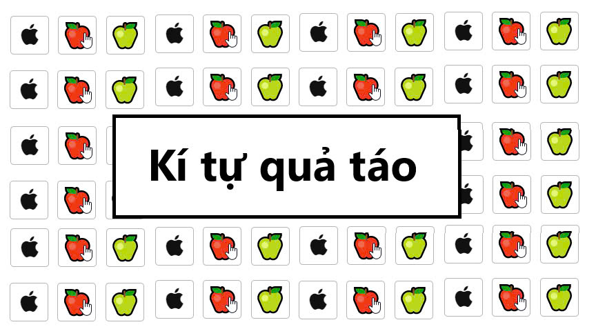 Kí tự quả táo