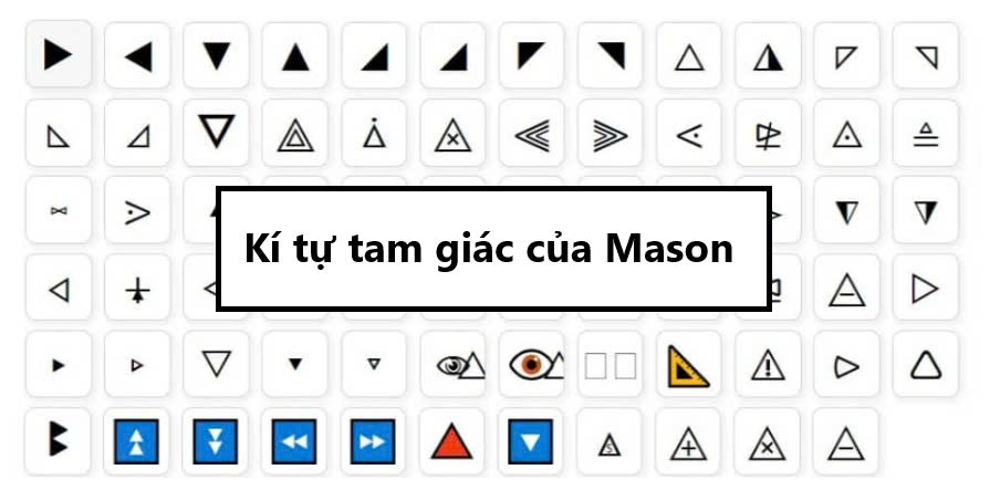 Kí tự tam giác của Mason