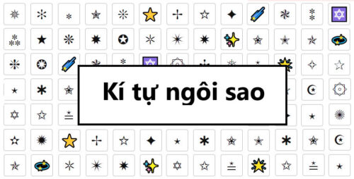 40+ kí tự ngôi sao độc đáo ★✯★✯ Kí tự đặc biệt cho acc game