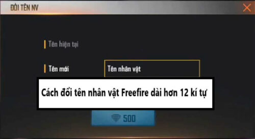 Cách đổi tên game Free Fire dài hơn 12 kí tự