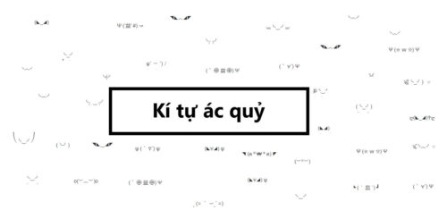 Kí tự đặc biệt hình ác quỷ – Mẫu kí tự mặt quỷ đẹp