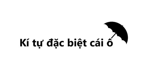 Kí tự hình cái ô – Các mẫu tên kí tự hình ô ☂ độc đáo ⛱ cực đẹp