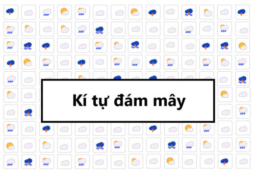 Kí tự đám mây ☁️☁️☁️ – Mẫu tên đám mây độc đáo