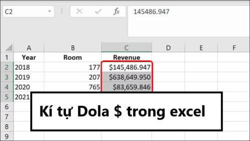 Kí tự dola $ trong Excel – Cách sử dụng kí tự $