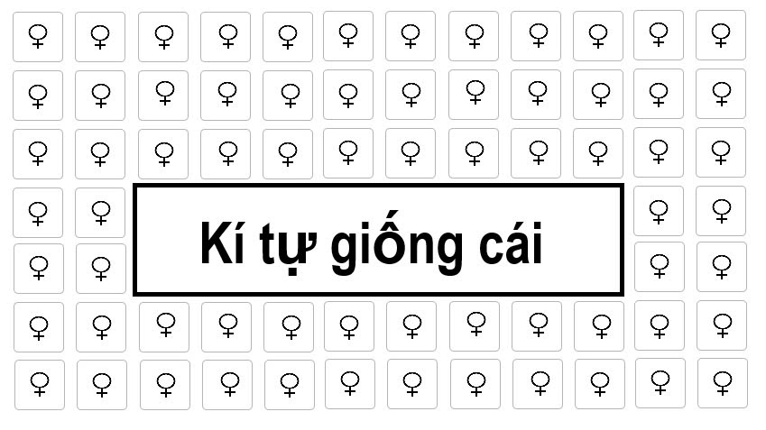 Kí tự giống cái