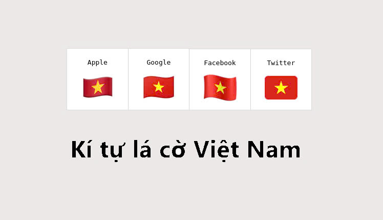 Kí tự lá cờ Việt Nam