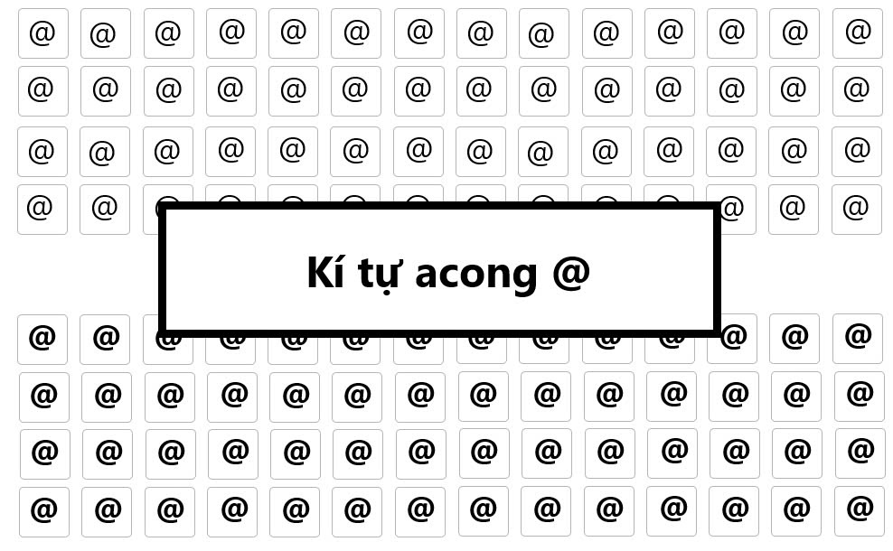 Kí tự acong