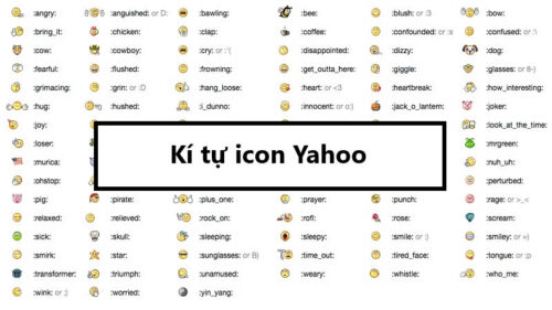 Trọn bộ kí tự icon Yahoo – Các mẫu tên chứa kí tự Yahoo độc đáo